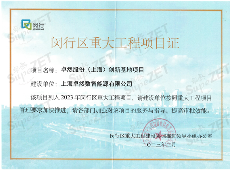共建未来丨Z6尊龙股份（上海）创新基地亮相“2023年闵行区重大工程项目开工仪式”主会场！